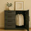 Commode verticale, commode en bois avec tiroir et porte pour chambre à coucher, commode de rangement pour espace de vie-846946118