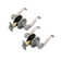 Scroll 2-Way Adjustable Passage Door Lever