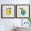 Happy Lemon - Ensemble de 2 peintures sur toile encadrées-1610254252-1610254290