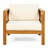 Outdoor Acacia Wood Club Wooden Armchair-1641544248