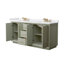 Strada 60" Freestanding Double Bathroom Vanity with Cultured Marble Top-1156446058-1156446063-1245634771