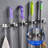 Painesville 4 Racks 5 Hooks Broom Holder Wall Mounted Stainless Steel Mop Holder 19.7''