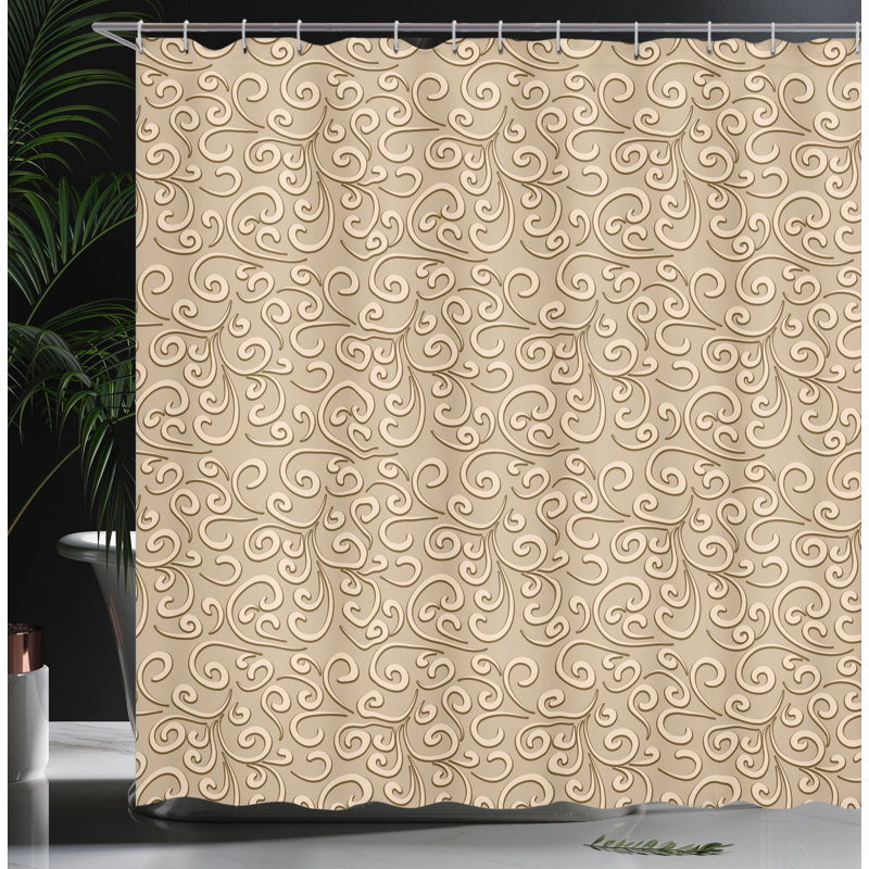 Ensemble de rideau de douche + crochets, H 70 po x l 69 po