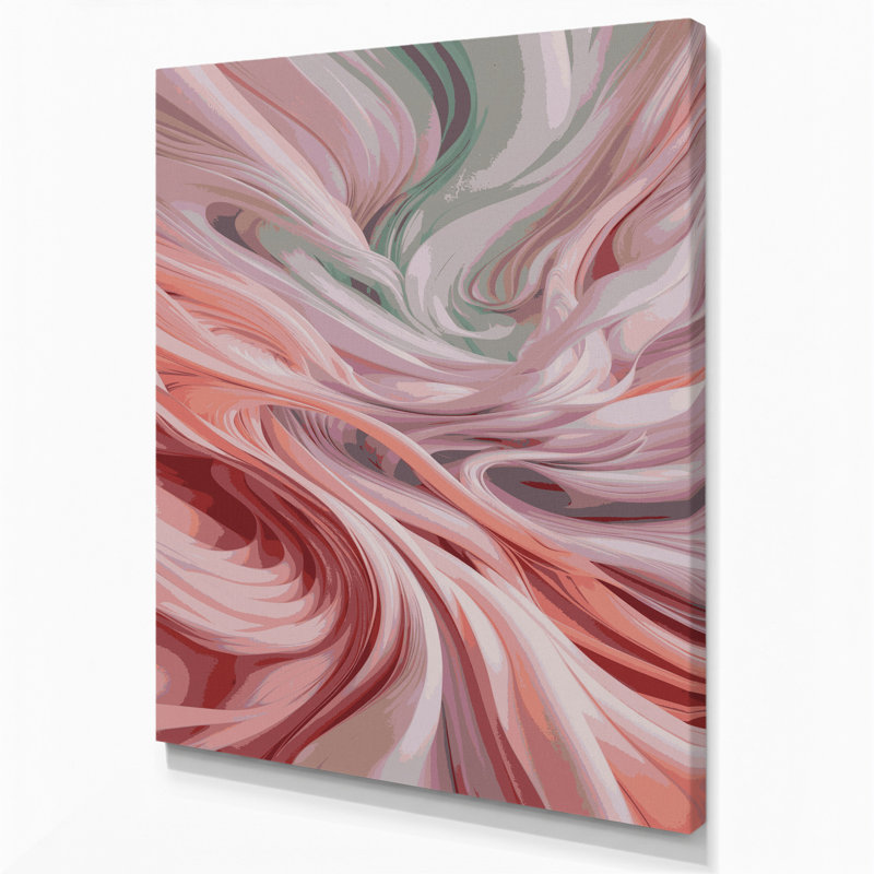 Art numérique sur toile 84 "Abstraction numérique", H 24 po x l 36 po