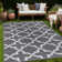Tapis d'extérieur blanc réversible Aldo