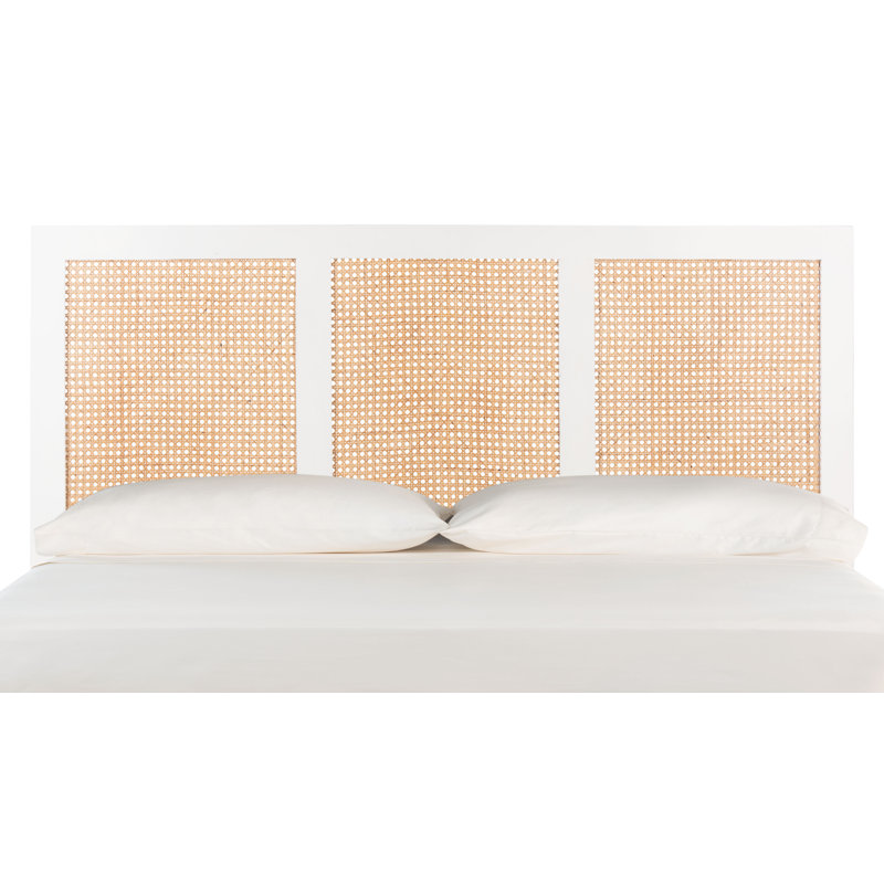 Tête de lit en rotin Tahoe, Double, Blanc
