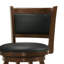 Tabouret pivotant Caesare en brun et noir-41772983