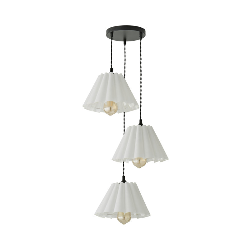 3 - Light Matte Black Pendant, No