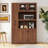 Kitchen pantry cabinet with multi-functional pull-out multi-tier storage shelf