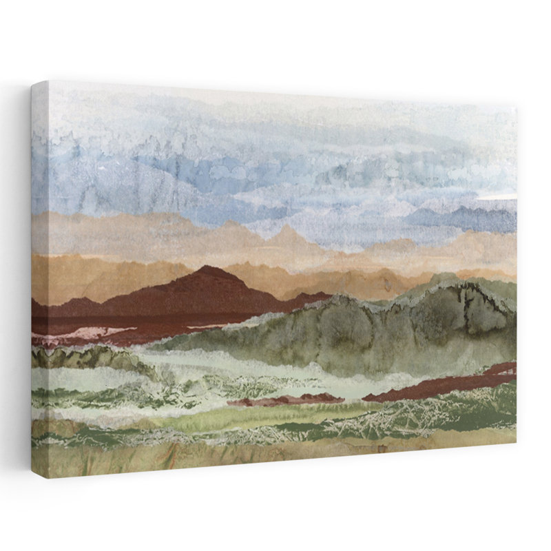Contemporary Art Abstract Rustic Contemporary Cactus Landscape Nature Wall Art 1 Piece Wrapped Canvas Wall Art