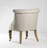 Upholstered Linen Barrel Chair