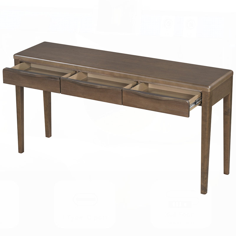 Console avec 3 tiroirs 59,84 po Chiswick, Brun