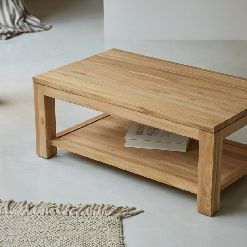 Solid Wood Four Leg Coffee Table