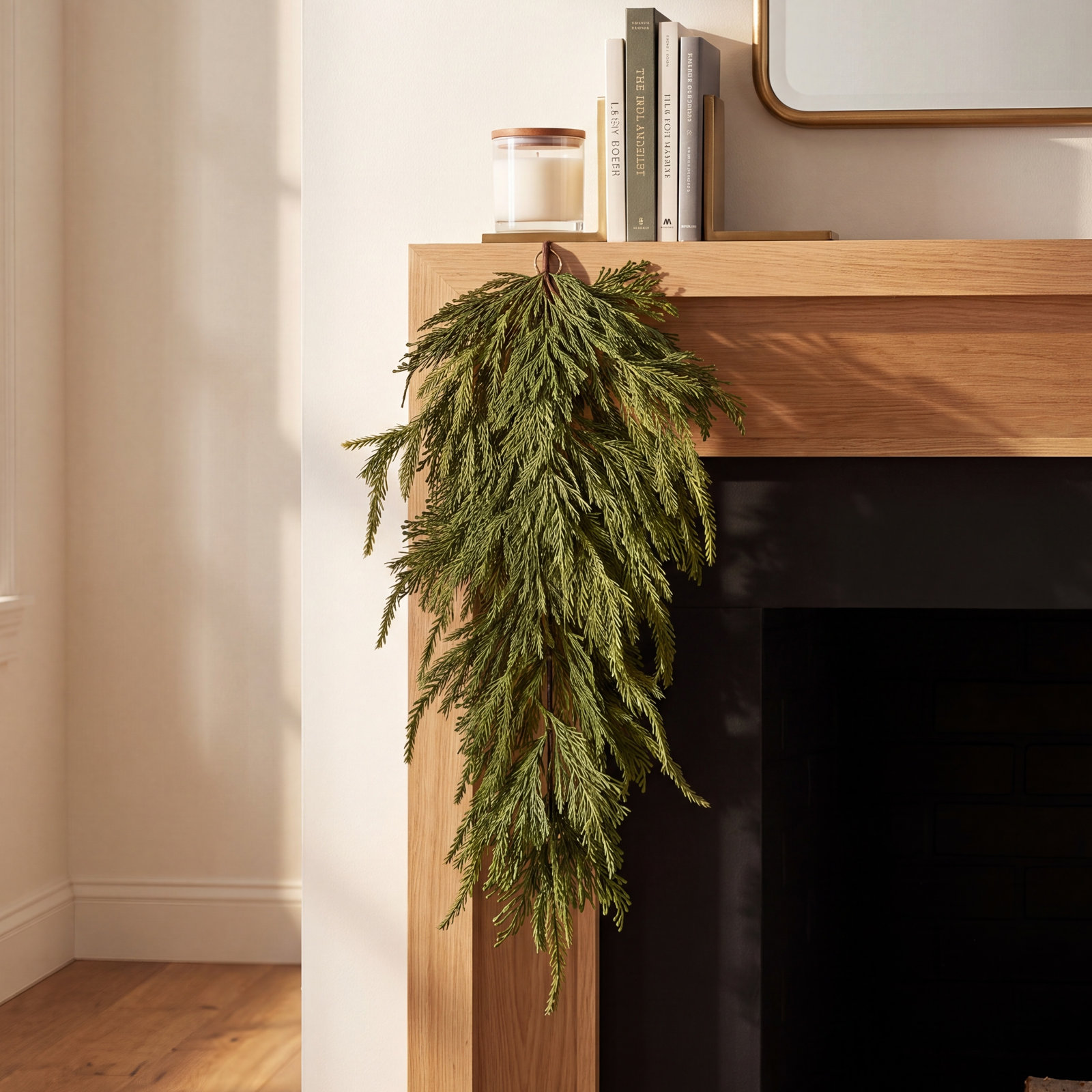 PVC Greenery 25" Cedar No Holiday Swag