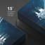 «Blue Glitter», lustre en cristal blanc fantaisie, lumières, art mural contemporain élégant sur toile-93589301-93589298