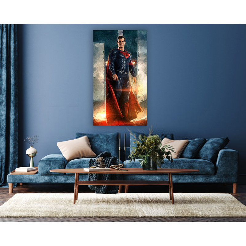 Superman 3 DC Heroes and Villians Collection - Art Prints, 39.4cm H x 29.5cm W x 0.11cm D, Metal