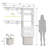 8FT Closet System with 2 Drawes and Fabric Bags, Wall Mounted Laundry Room Organizer-898607179