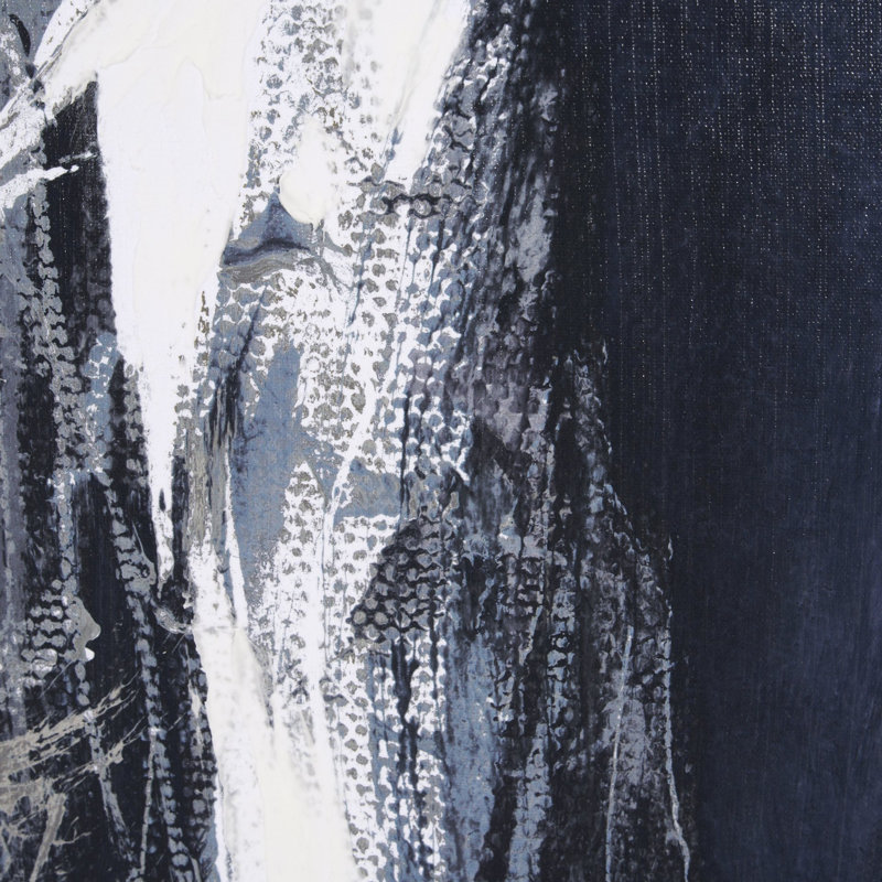 «Gathering III a», reproduction d'art encadrée texturée à la main, Gathering III, Sans mat