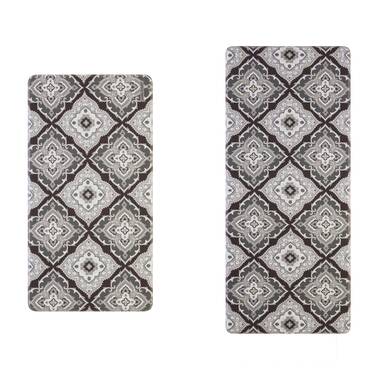 2 Piece Wellness Anti-Fatigue Mat Set Laura Ashley Color: Light Gray