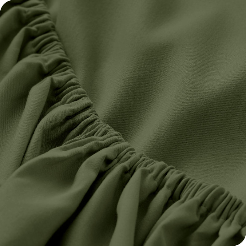 Extra Deep Microfiber Fitted Sheet, Queen Fitted Sheet, Cypress