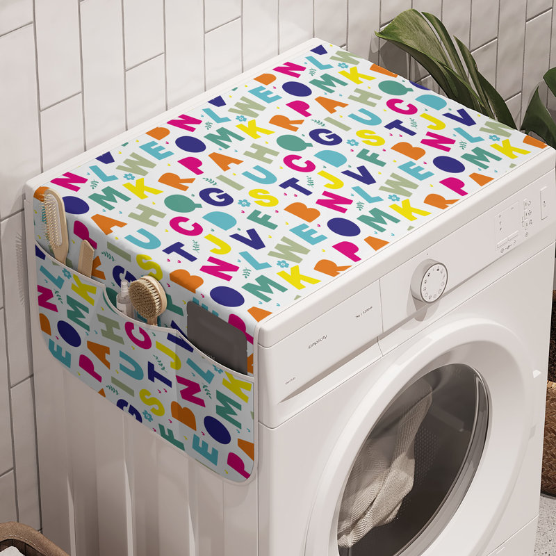 Machine à laver East Urban Home Alphabet, paquet de 2, 47 po x 18,5 po