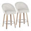 Tabouret de bar à hauteur fixe de 26 po Highback