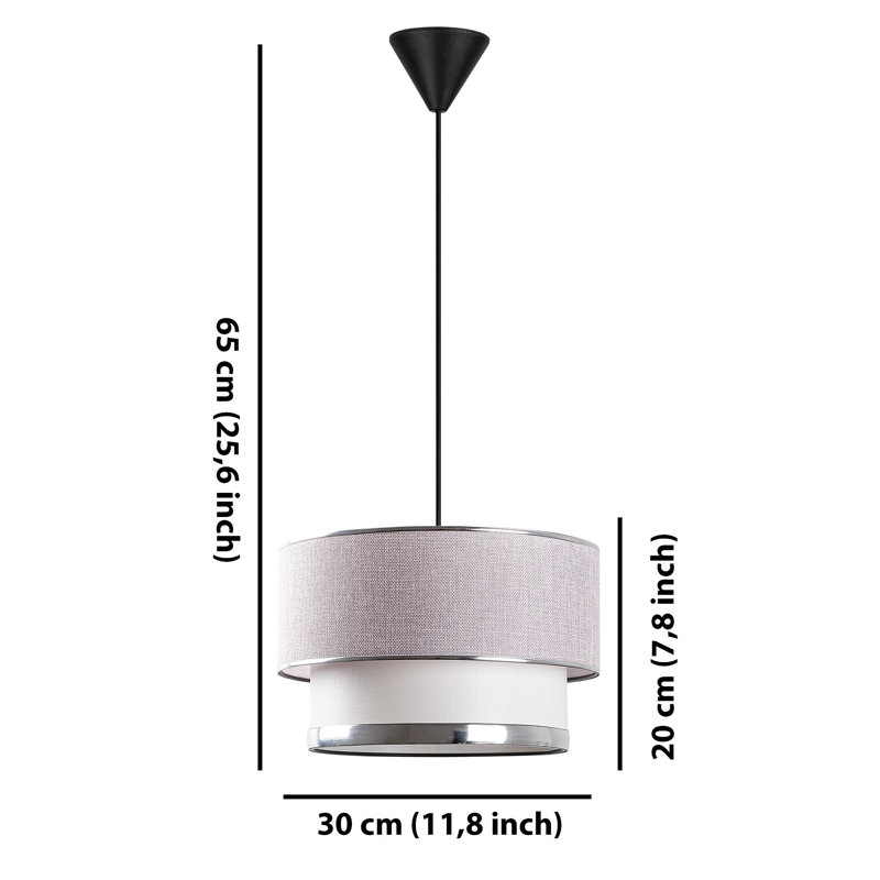 Lustre, Argent / gris clair