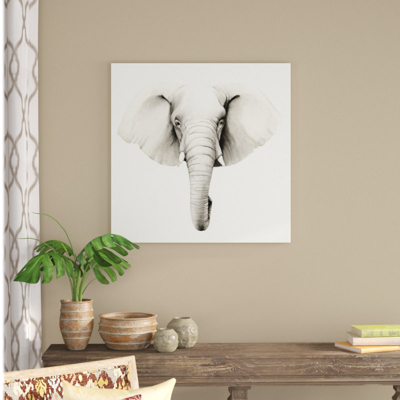«Safari Portrait IV», peinture sur toile, H 36 po x l 36 po