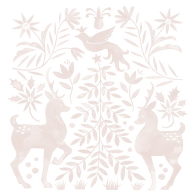 Otomi Inspired Christmas II by Grace Popp - Wrapped Canvas Painting