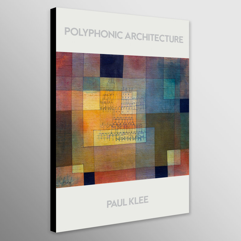 Polyphonic Architecture by Paul Klee - Wrapped Canvas Print, 117cm H x 81cm W