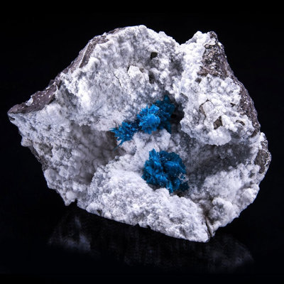 Cavansite et pentagonite de Pune, Inde