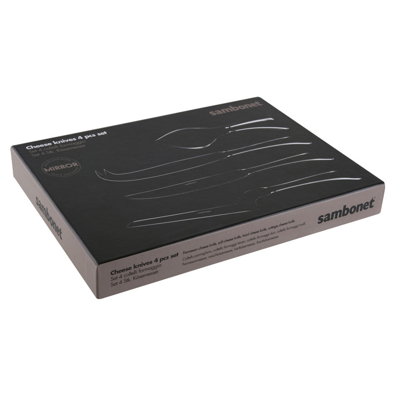 Cheese 4 Piece Stainless Steel Cheese Serving Set