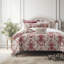 Country Lane Toile Crimson Cotton Duvet Cover Set  8 Piece-635750815
