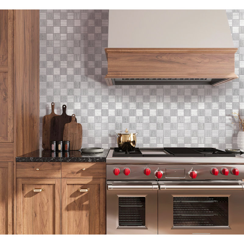 Athens Grid Polished Marble Tile
