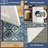 Catasha Geometric Polyester Non-Skid Kitchen Mat-801740764
