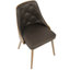 Chaise d'appoint rembourrée et capitonnée Amundi-1165404495