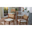 Ensemble de tabouret de comptoir 2 pièces bali & pari Chatura en rotin naturel et bois d'acajou-1273109015