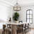 Reback 4- Light Dimmable Rustic Farmhouse Geometric Drum Chandelier with Metal Accents for Kitchen Island Entryway Foyer Bedroom Hallway-788297783