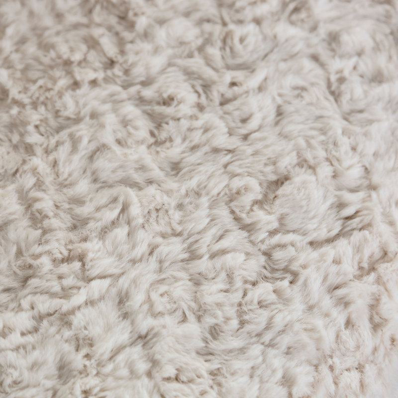 Ensemble de canapé courbé 2 pièces avec coussin décoratif, White