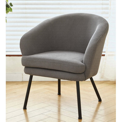 Fauteuil d'appoint en velours côtelé
