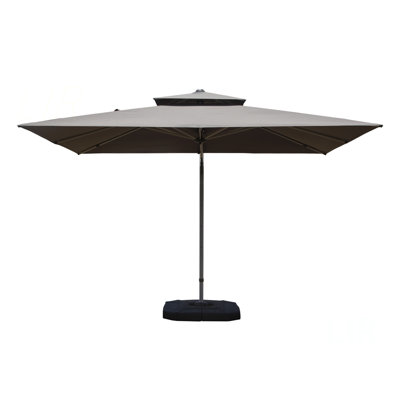 Parasol en porte-à-faux rectangulaire 9 pi x 11 pi avec mât central (base non incluse)