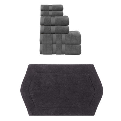 Ensemble de serviettes 100% coton et tapis de bain 1 pièce Bryd Collection