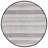 Khyon Flat Weave Wool/Cotton Striped Rug in Gray/Black-1261581522