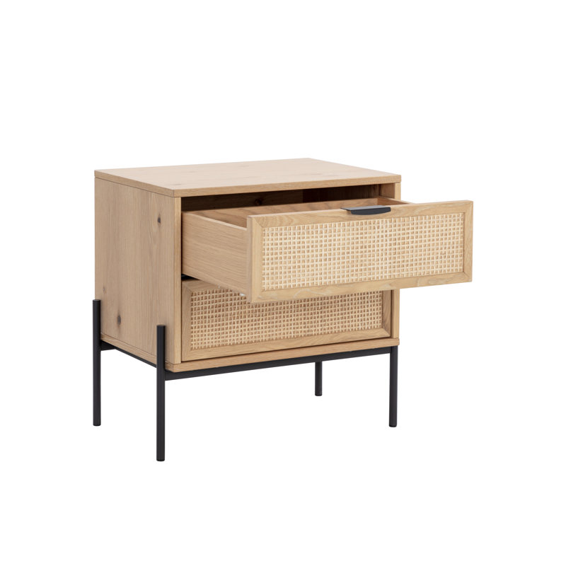Table de chevet Cervando, Brun