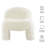 Mina Faux Fur Accent Chair In White-567561117