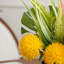Ornements de fleurs simulées