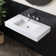 35'' Wall Mounted Bathroom Sink Solid Surface Rectangular Bathroom Sink