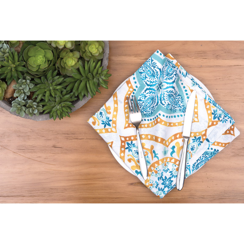 Serviette de coton 20 po terrace médaillon Schmid