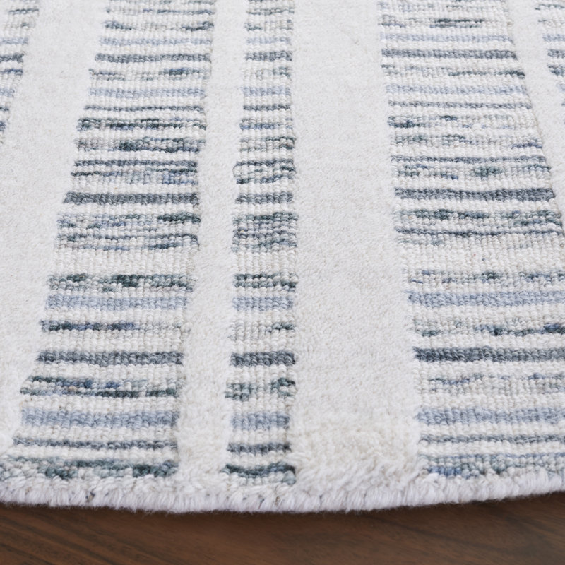 Tapis Fanechka 651 bleu sarcelle / ivoire, Rond 6 pi
