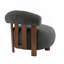 Fauteuil d'appoint moderne en tissu Boucle-133996858